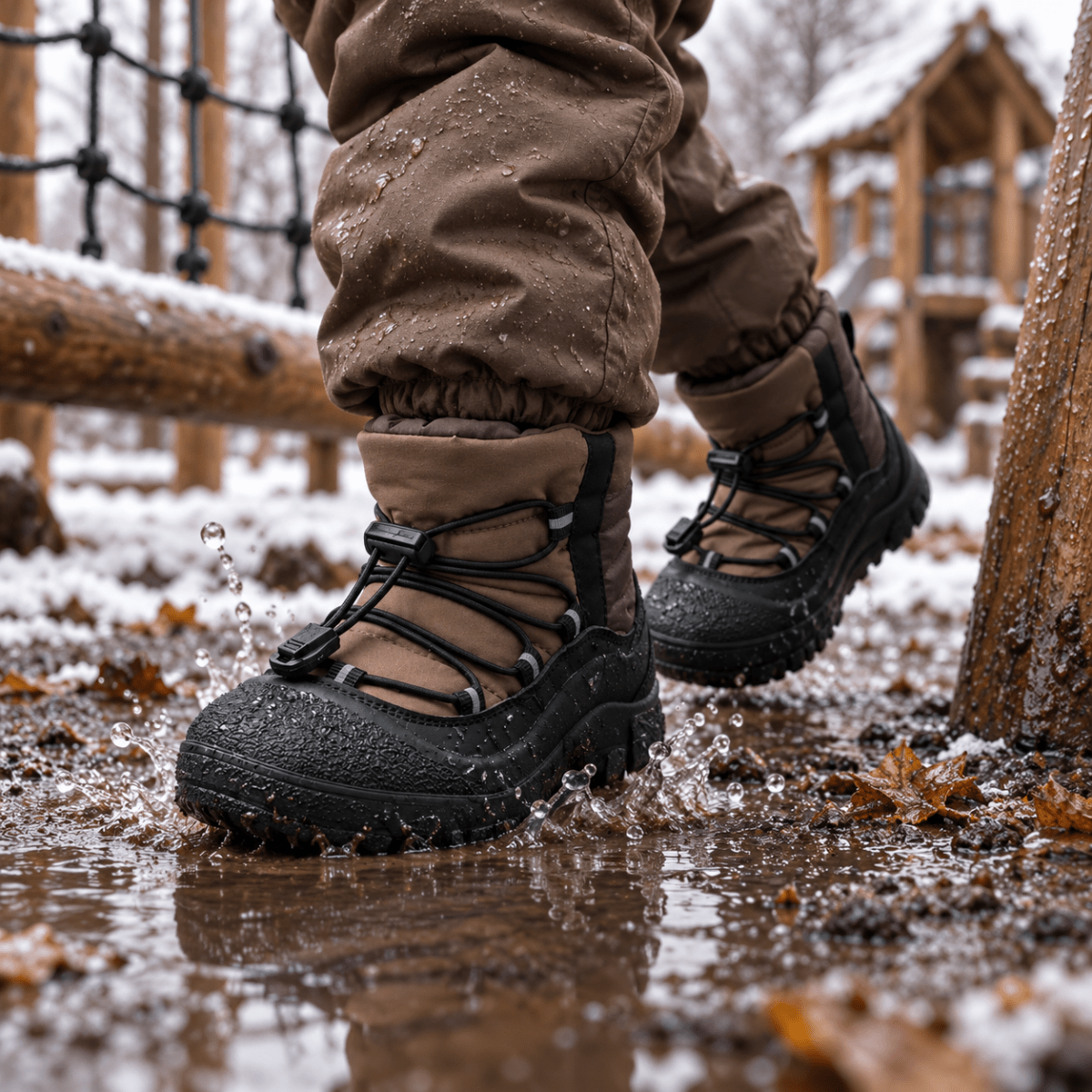 Agua - Winter Wasserdichte Barfuß-Stiefel für Kinder Schuhe