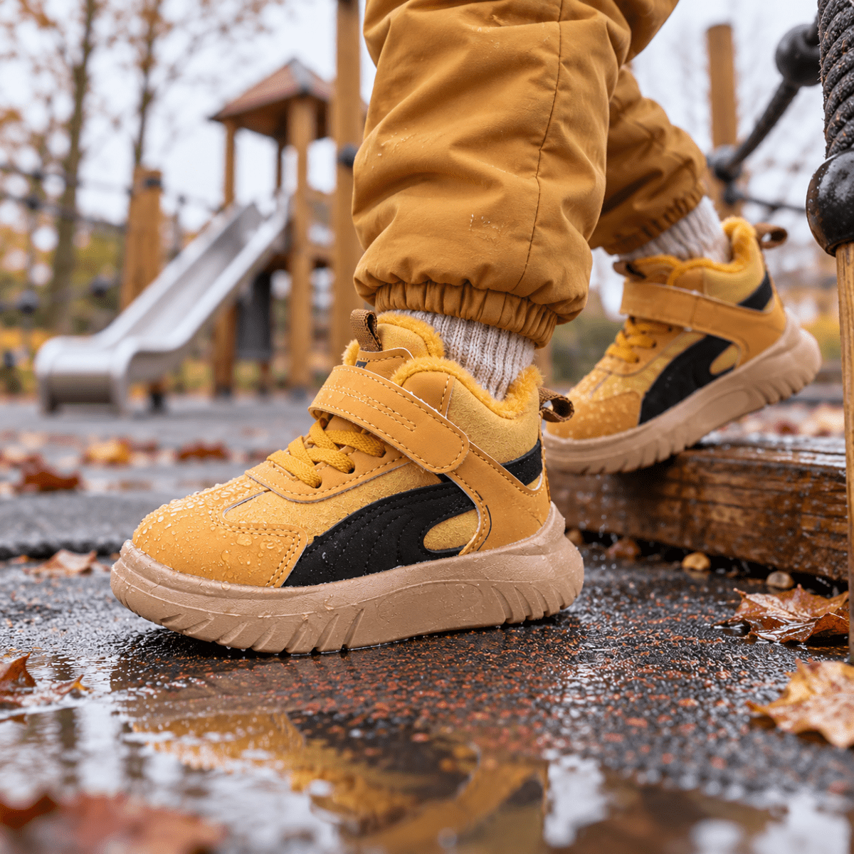 Fips – Orthopädische Kinder Winter-Sneaker gefüttert – Warme Kinderschuhe mit Klettverschluss & rutschfester Sohle Kinderschuhe