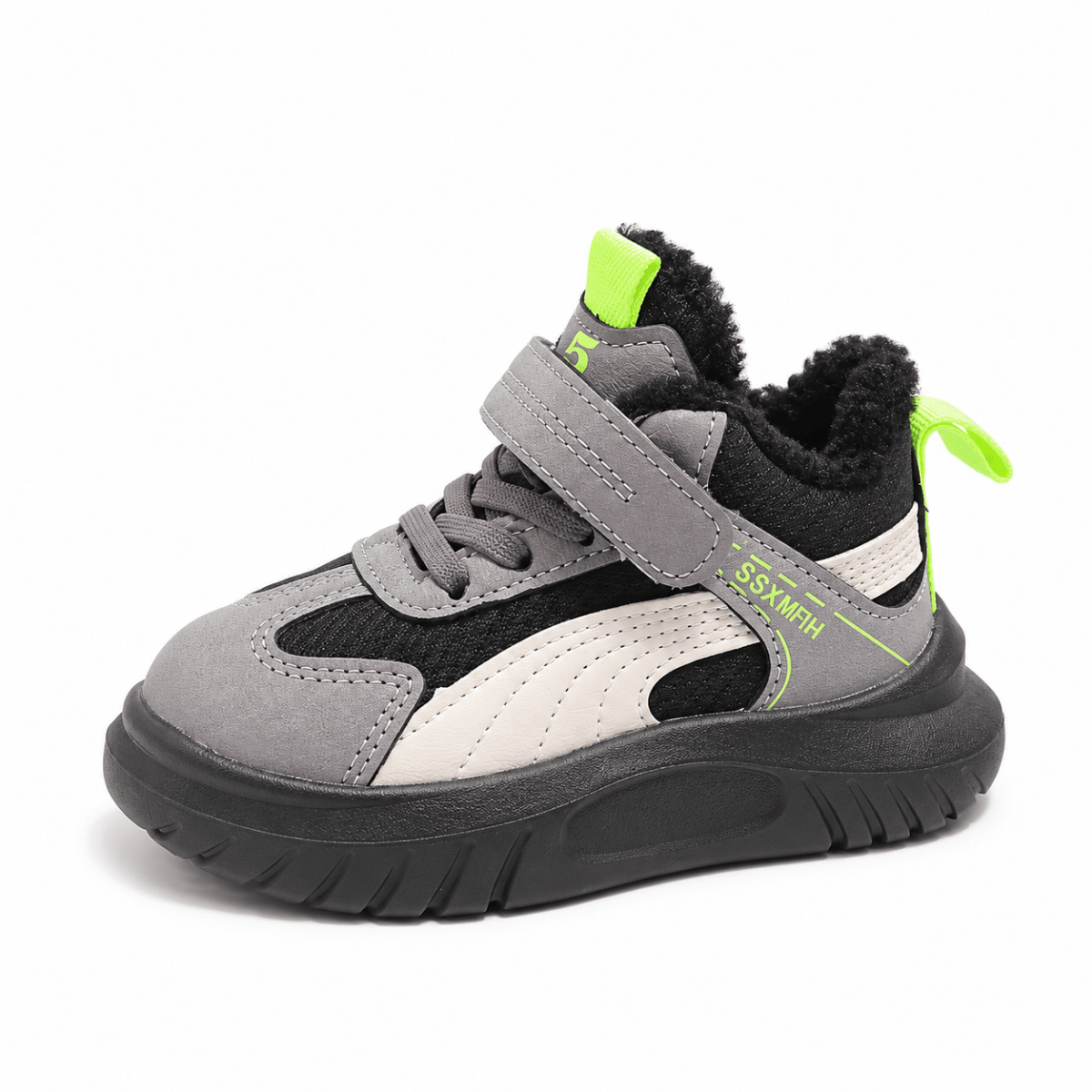 Fips – Orthopädische Kinder Winter-Sneaker gefüttert – Warme Kinderschuhe mit Klettverschluss & rutschfester Sohle Kinderschuhe