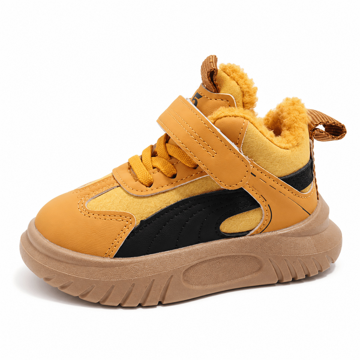 Fips – Orthopädische Kinder Winter-Sneaker gefüttert – Warme Kinderschuhe mit Klettverschluss & rutschfester Sohle Kinderschuhe