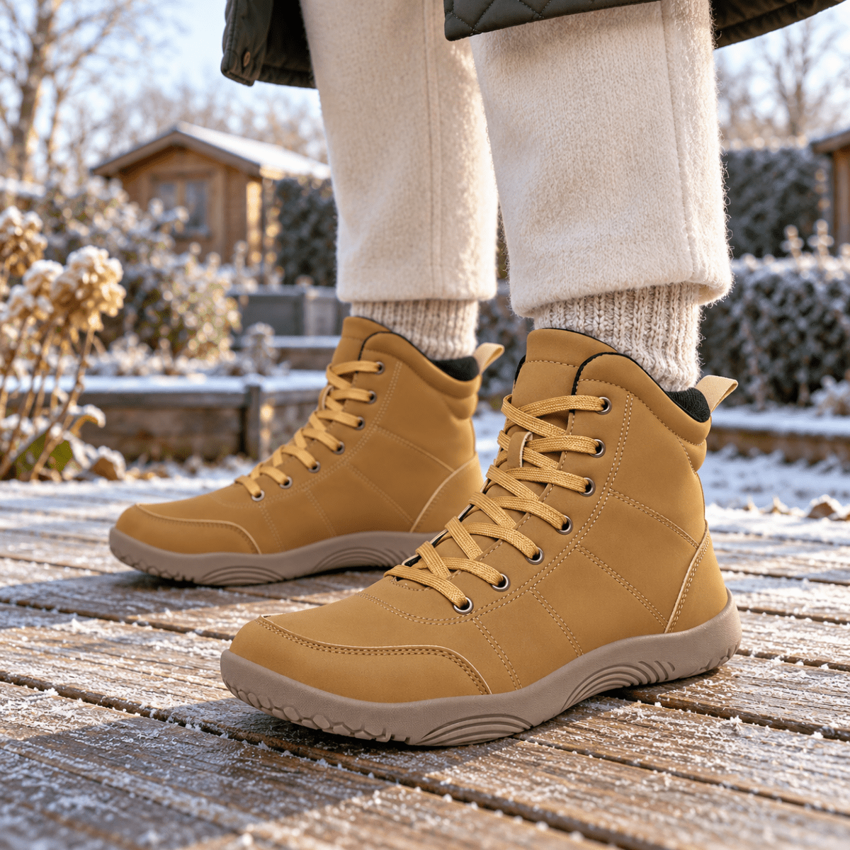 Fjord – Wasserdichte Barfuß-Winterstiefel | Barfußschuhe für Trail & Wandern mit breiter Zehenbox Barfußschuhe