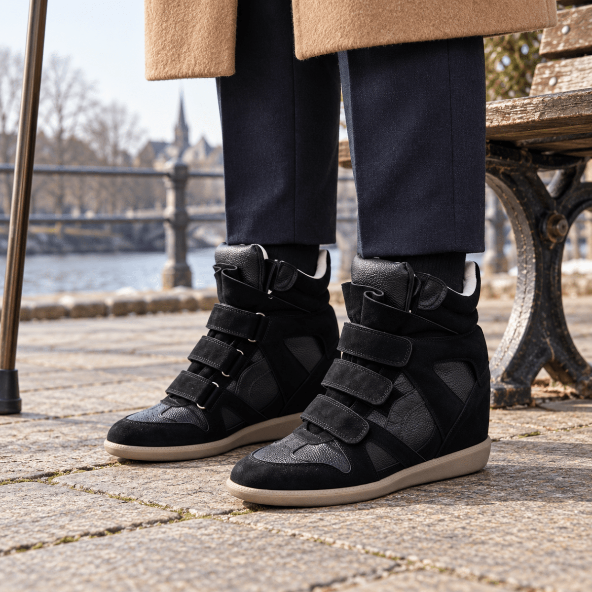 Lotta – Damen High-Top Barfußschuhe mit Klettverschluss Barfußschuhe
