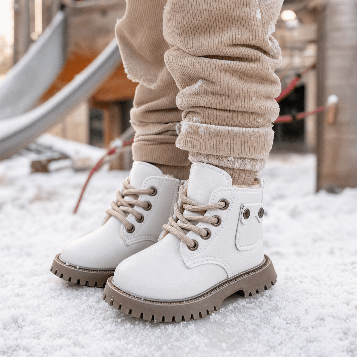 Lumi – Gefütterte Kinder-Winterstiefel mit Reißverschluss