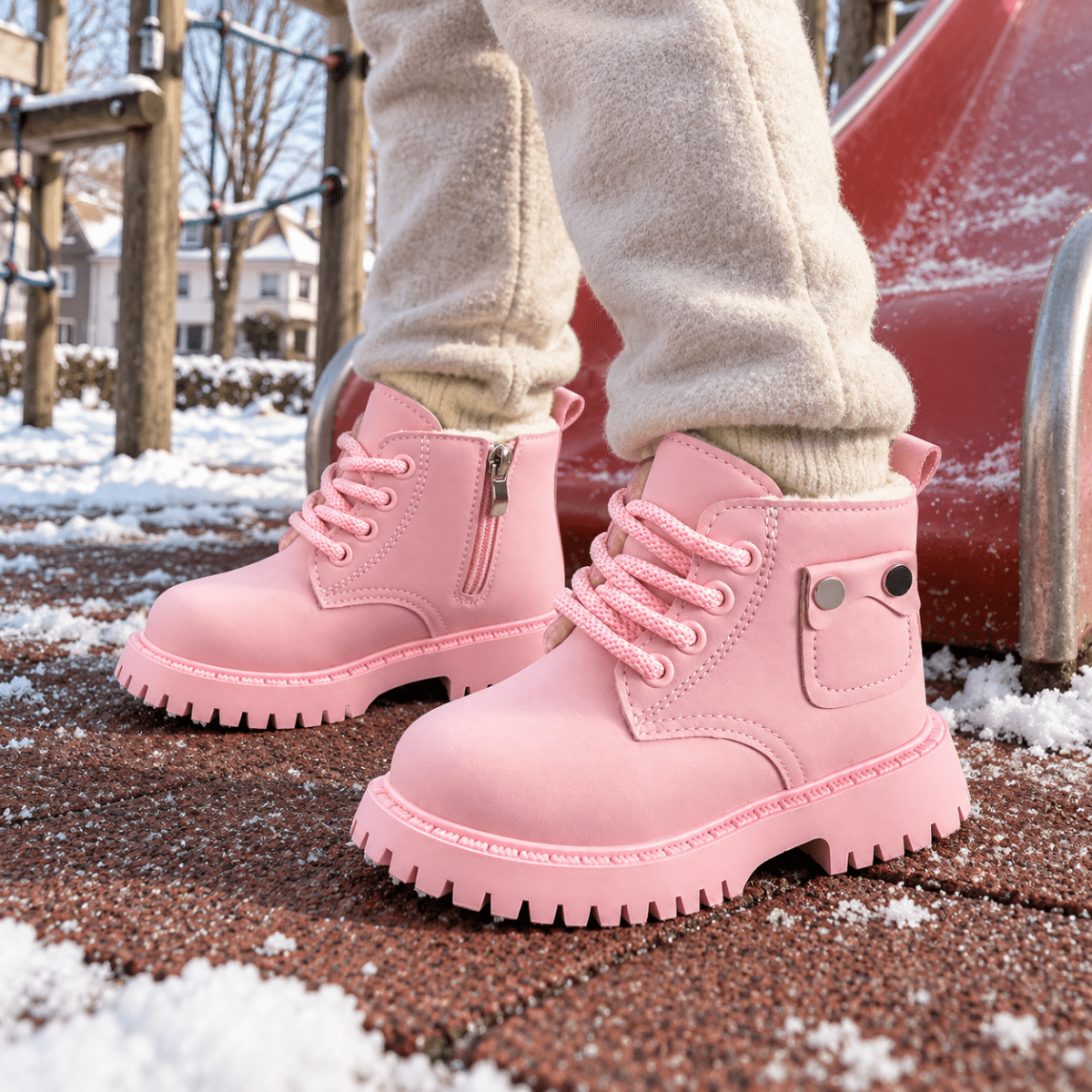 Lumi – Gefütterte Kinder-Winterstiefel mit Reißverschluss