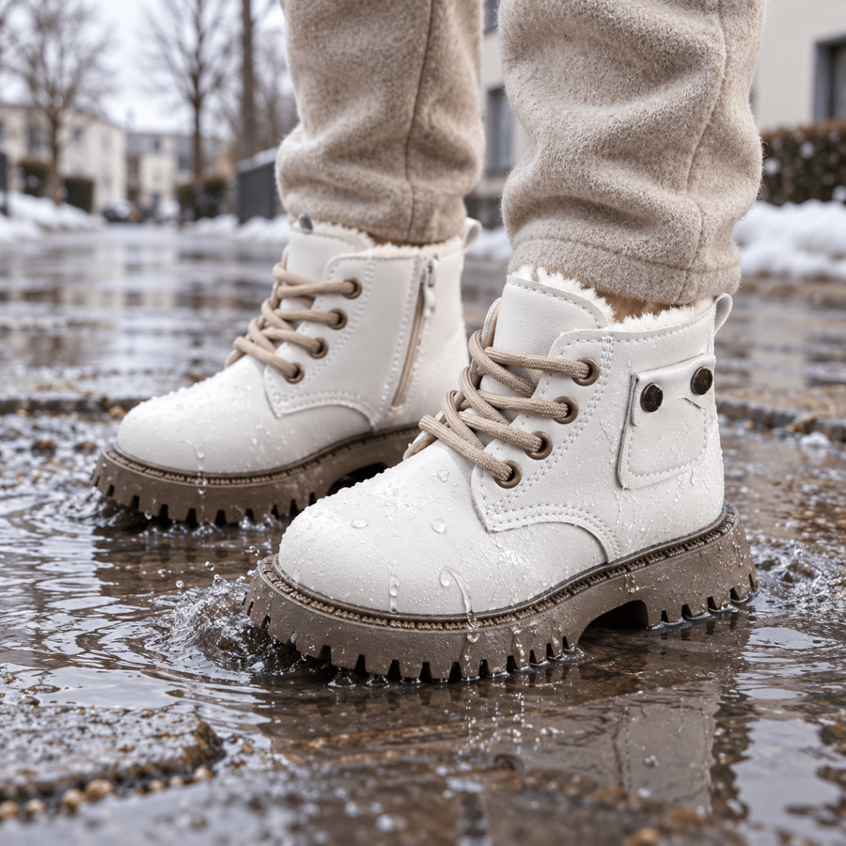Lumi – Gefütterte Kinder-Winterstiefel mit Reißverschluss