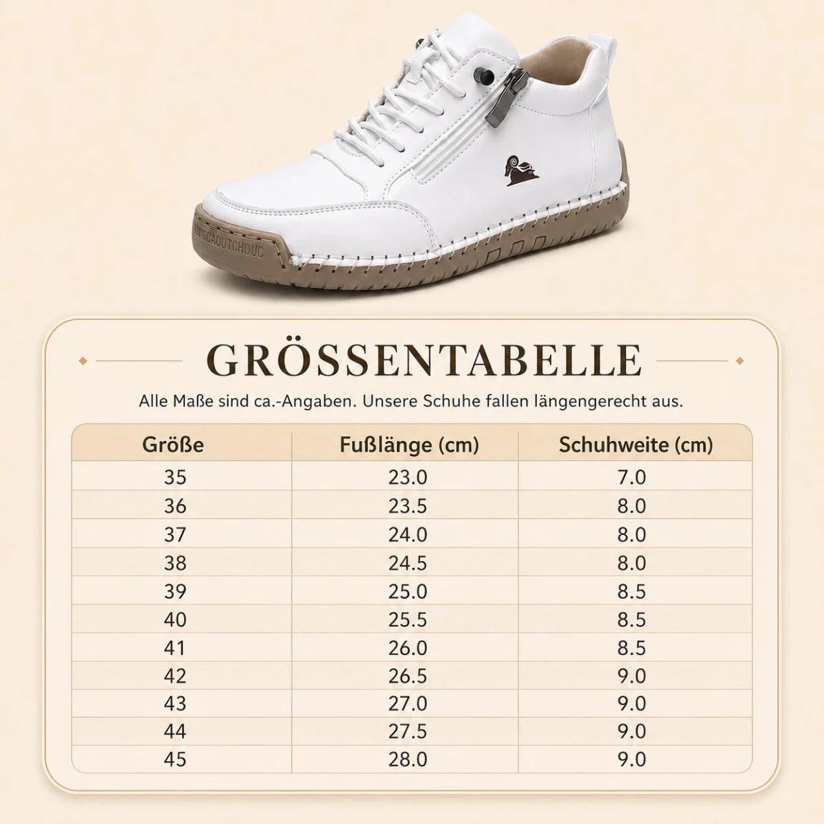 Mira - Komfortable orthopädische Barfuß-Sneakers + Reißverschluss Barfußschuhe