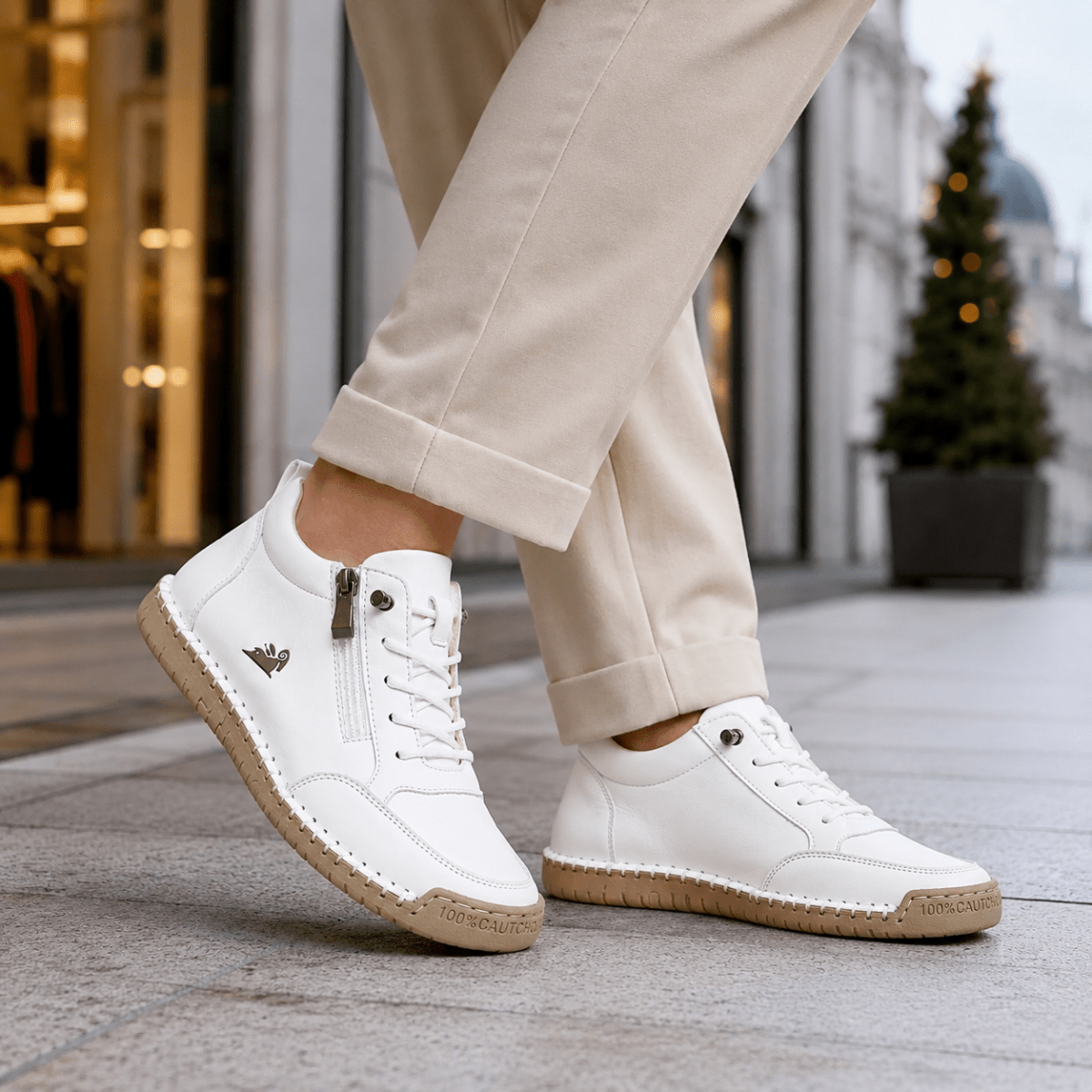 Mira™ - Komfortable orthopädische Barfuß-Sneakers + Reißverschluss Barfußschuhe