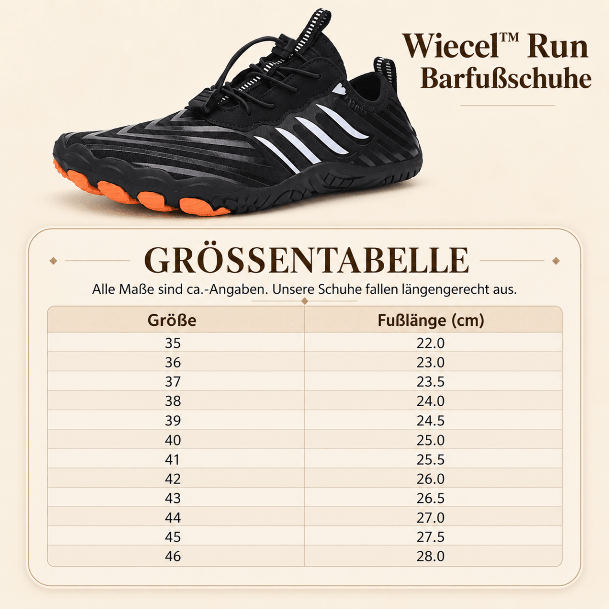 Run - rutschfeste universal Barfußschuhe Barfußschuhe