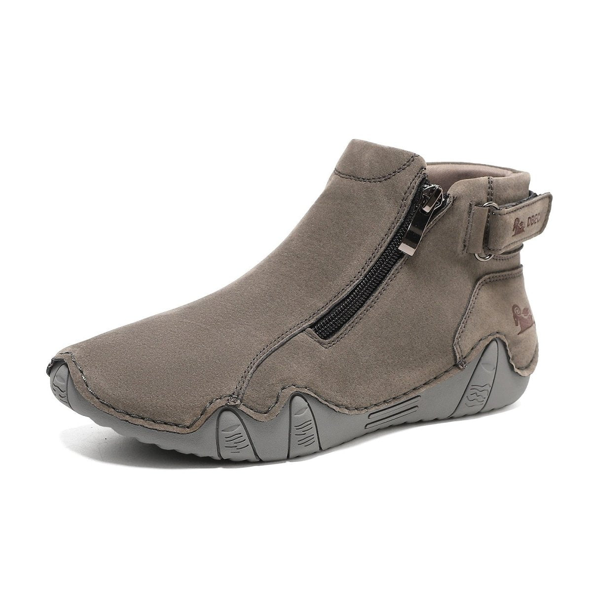 Solvi – Handgenähte Barfußschuhe Damen mit Reißverschluss – Herbst & Winter
