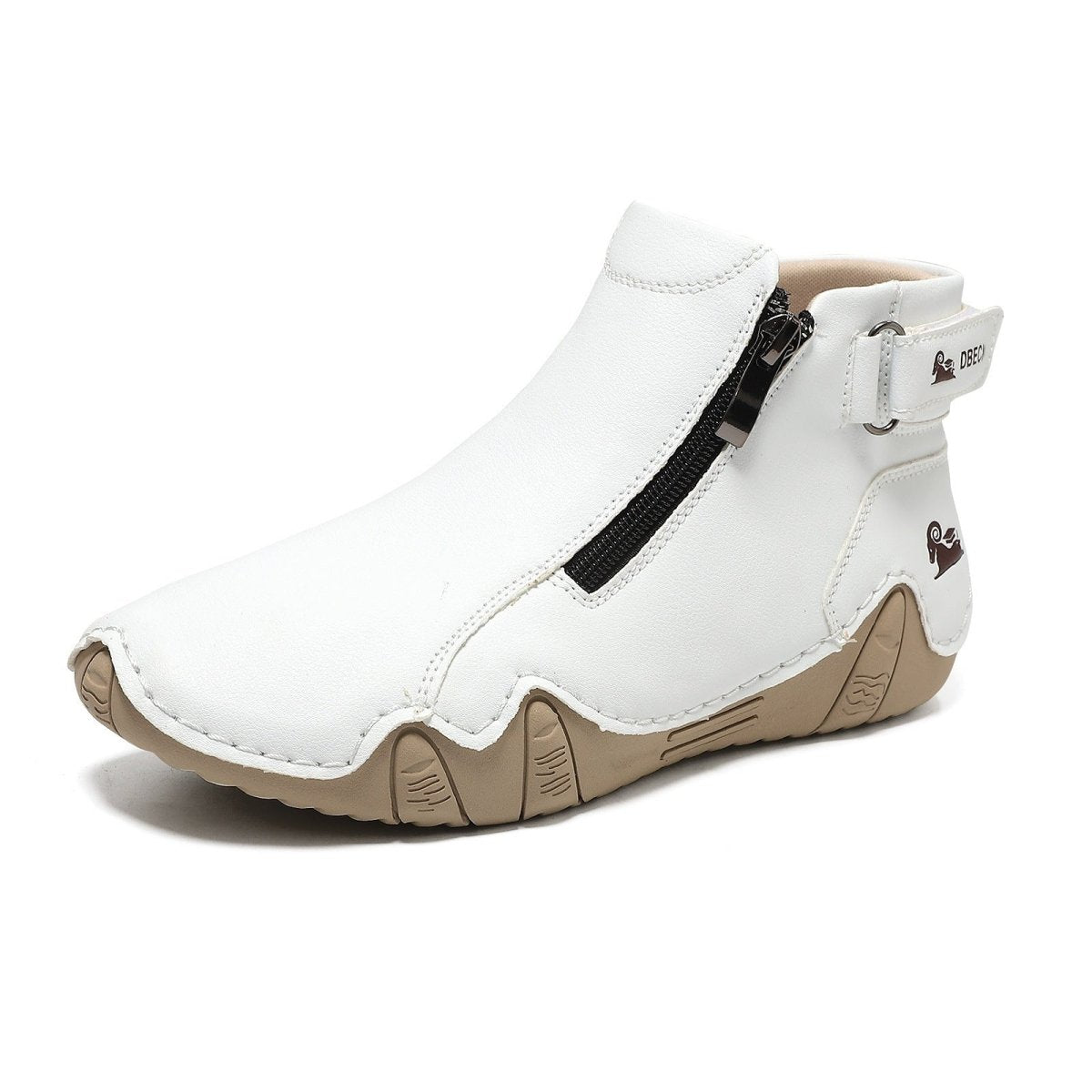 Solvi – Handgenähte Barfußschuhe Damen mit Reißverschluss – Herbst & Winter