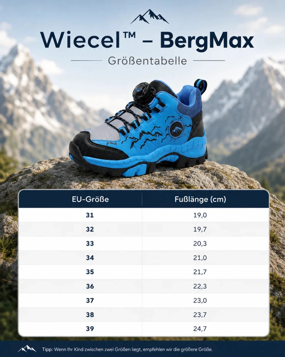 Wiecel™ – BergMax - Wasserdichte Kinder-Wanderschuhe mit Schnellverschluss Schuhe