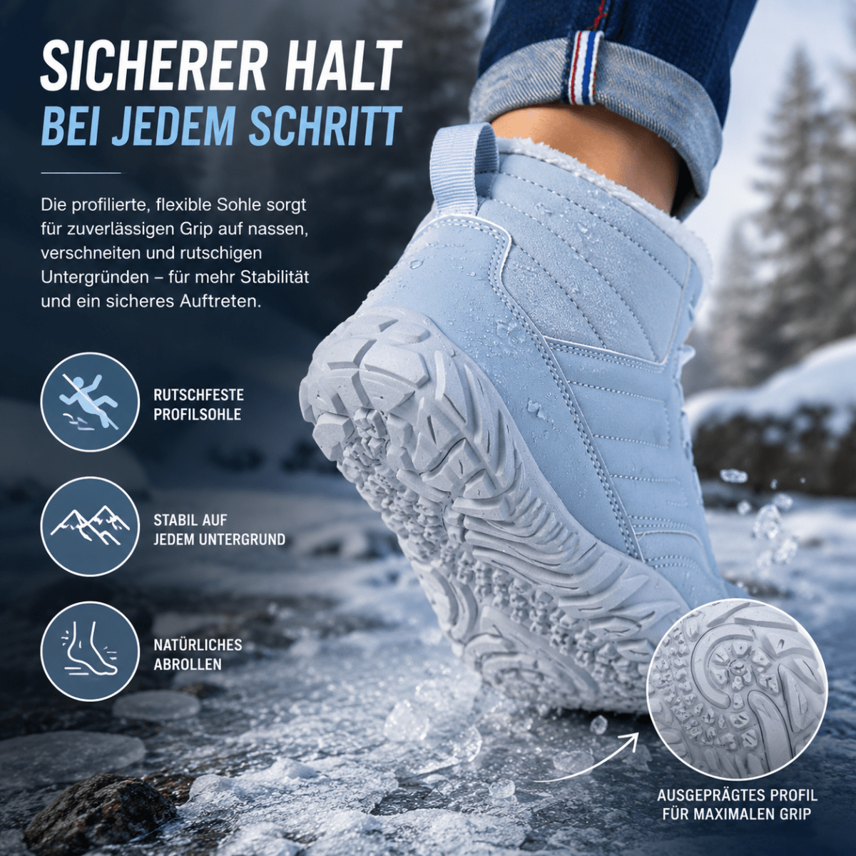 Wiecel™ PolarFlex - Wasserdichte Winter Barfußschuhe | Warm & Bequem Barfußschuhe