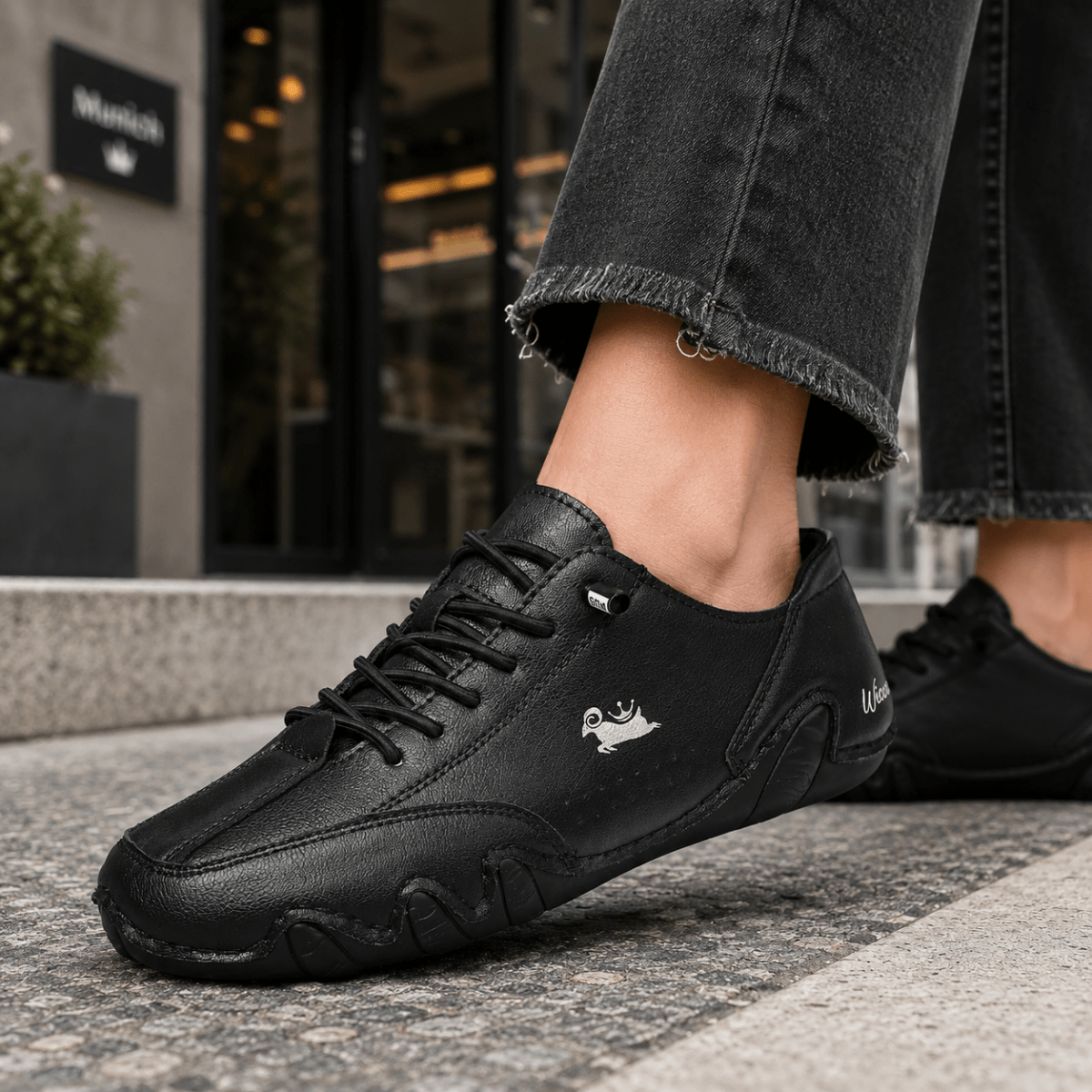 Wiecel™ - Ultra-bequemer Barfußschuhe aus Leder Barfußschuhe