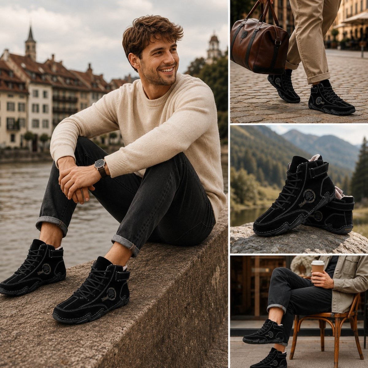 Wiecel™ - Wasserdichte Barfußschuhe aus Leder Barfußschuhe