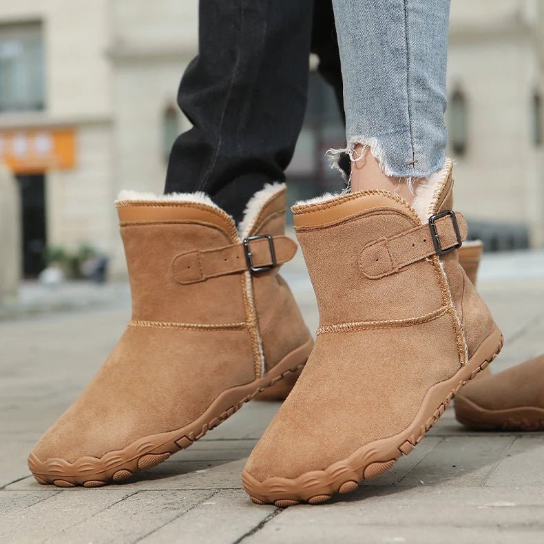 Wiecel™ Wildleder - Barfußstiefel |Ultimativer Komfort & Wärme für kalte Tage Barfußschuhe