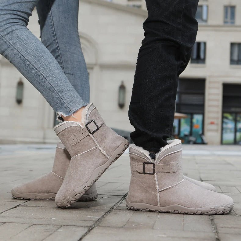 Wiecel™ Wildleder - Barfußstiefel |Ultimativer Komfort & Wärme für kalte Tage Barfußschuhe