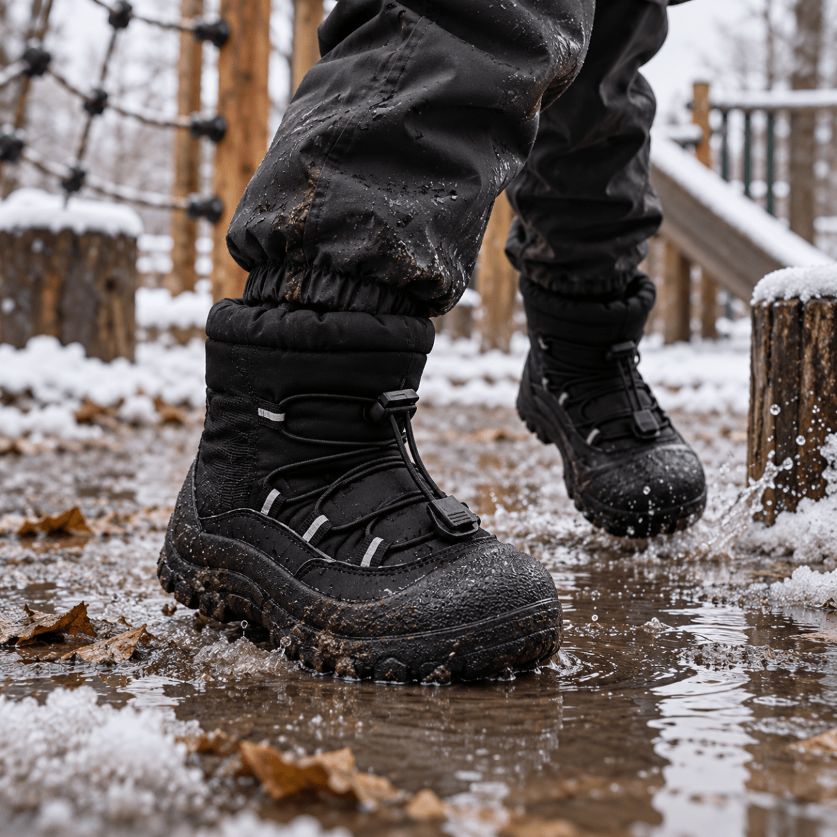 Agua - Winter Wasserdichte Barfuß-Stiefel für Kinder Schuhe