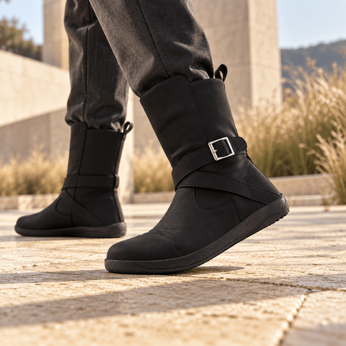 Elva – Damen Barfußstiefel mit breiter Zehenbox - Wasserdicht Barfußschuhe