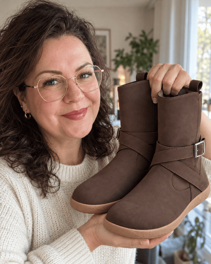 Elva – Damen Barfußstiefel mit breiter Zehenbox - Wasserdicht Barfußschuhe