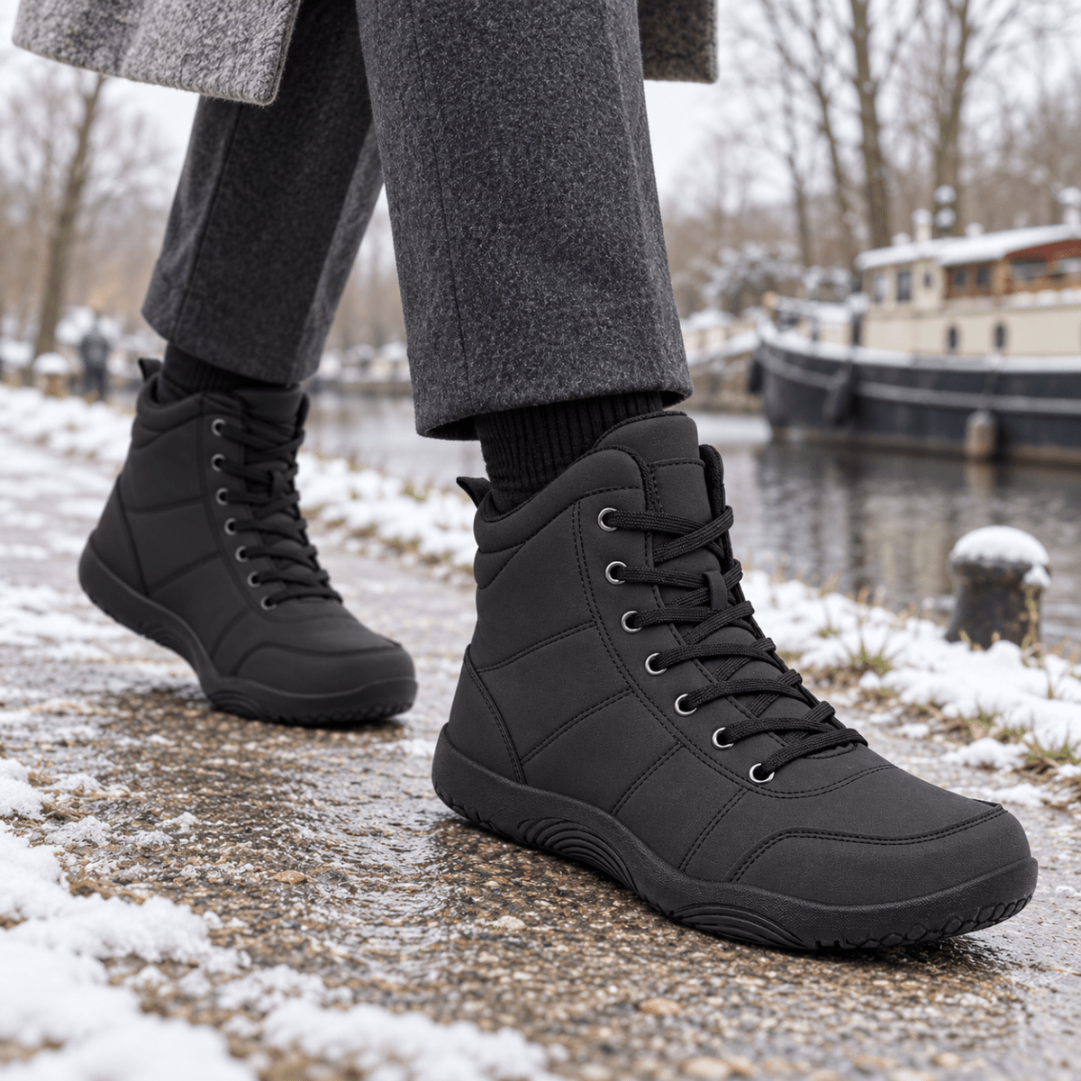 Fjord – Wasserdichte Barfuß-Winterstiefel | Barfußschuhe für Trail & Wandern mit breiter Zehenbox Barfußschuhe