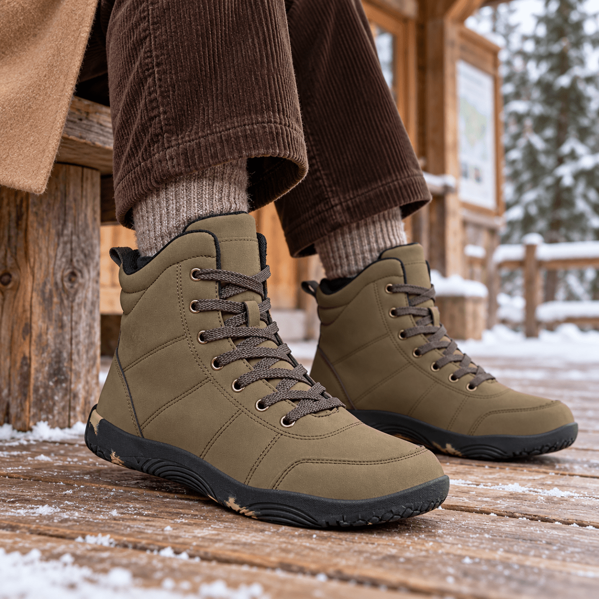 Fjord – Wasserdichte Barfuß-Winterstiefel | Barfußschuhe für Trail & Wandern mit breiter Zehenbox Barfußschuhe