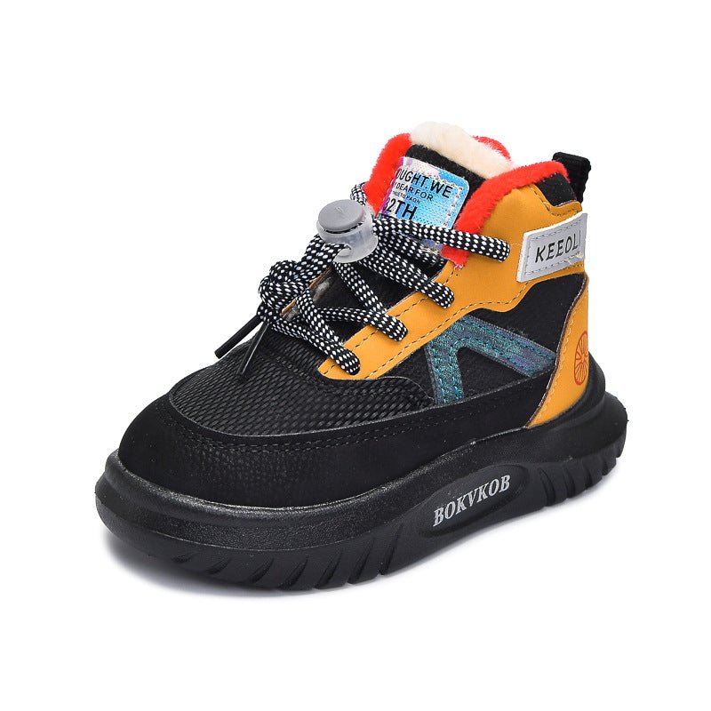 Juri – Orthopädische Kinder Schneestiefel gefüttert – Warme Winter-Sneaker mit Schnellschnürung & rutschfester Sohle Kinderschuhe