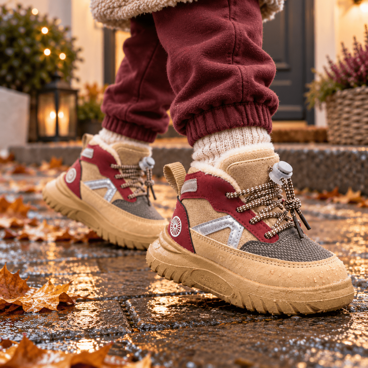Juri – Orthopädische Kinder Schneestiefel gefüttert – Warme Winter-Sneaker mit Schnellschnürung & rutschfester Sohle Kinderschuhe