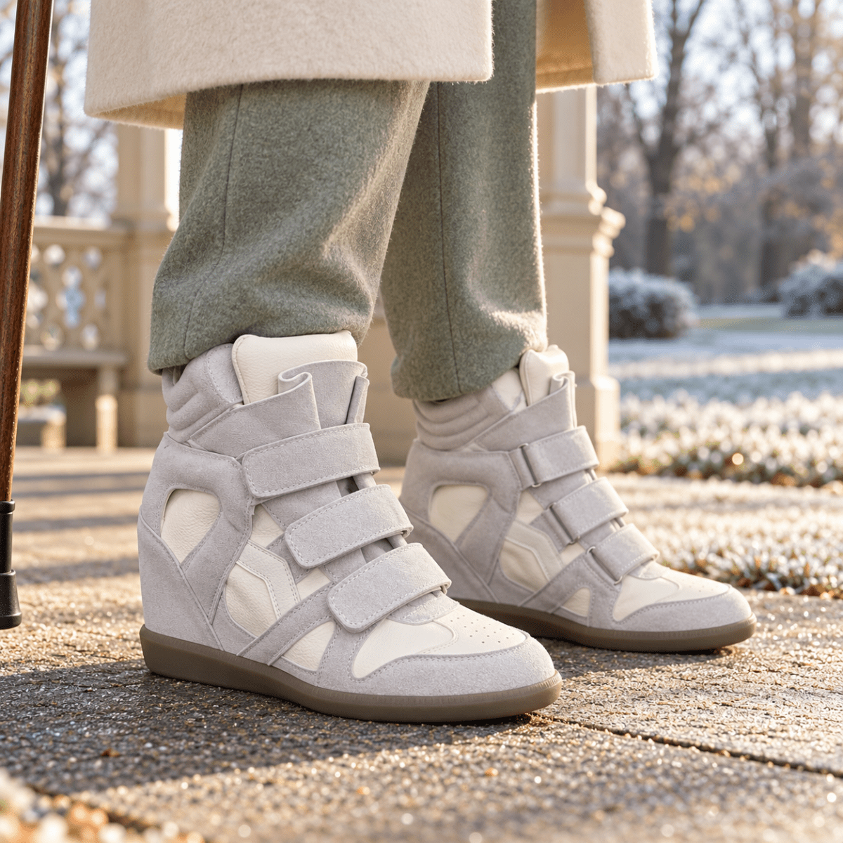 Lotta – Damen High-Top Barfußschuhe mit Klettverschluss Barfußschuhe