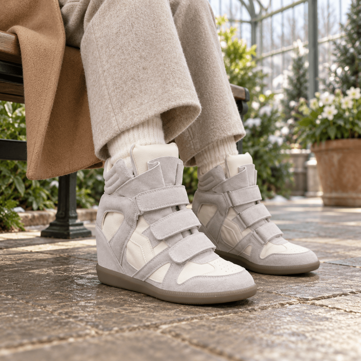 Lotta – Damen High-Top Barfußschuhe mit Klettverschluss Barfußschuhe