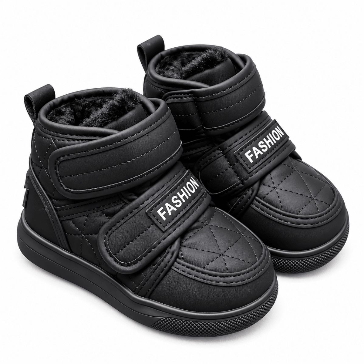 Nuki – Orthopädische Kinder Winterstiefel wasserdicht – Gefütterte Schneestiefel mit Doppel-Klettverschluss & rutschfester Sohle Kinderschuhe