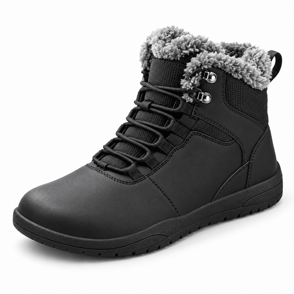Torvik – Wasserdichte Winter-Barfußschuhe Herren | Gefütterte Barfuß-Winterstiefel mit breiter Zehenbox & rutschfester Sohle Barfußschuhe