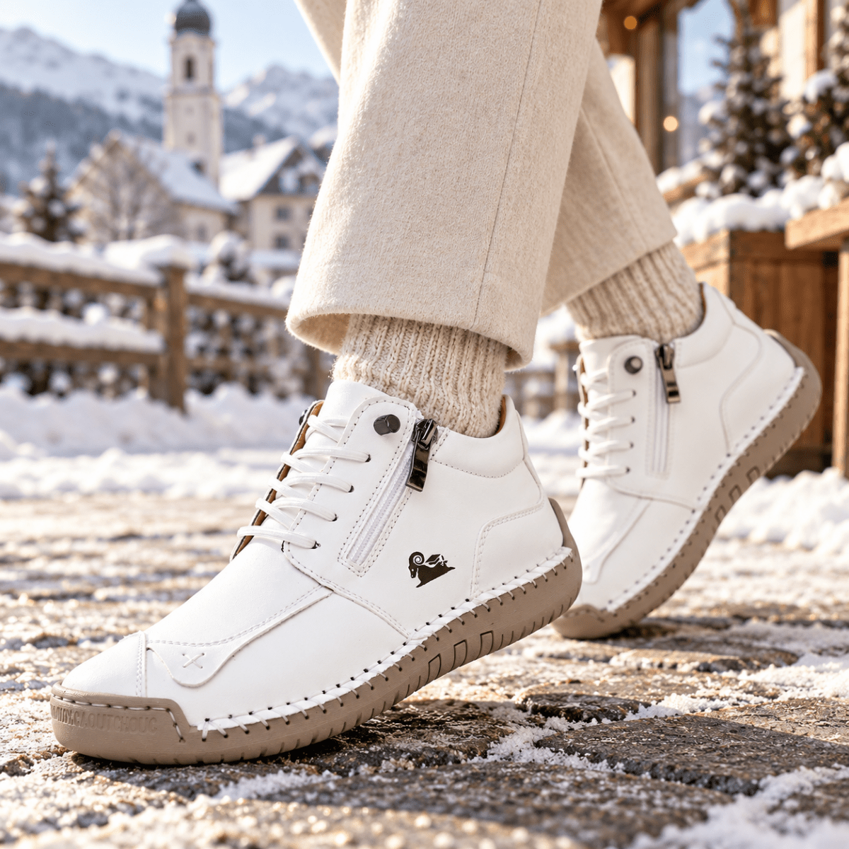 Varno – Halbhohe Winter-Barfußschuhe mit Reißverschluss für Damen & Herren Barfußschuhe
