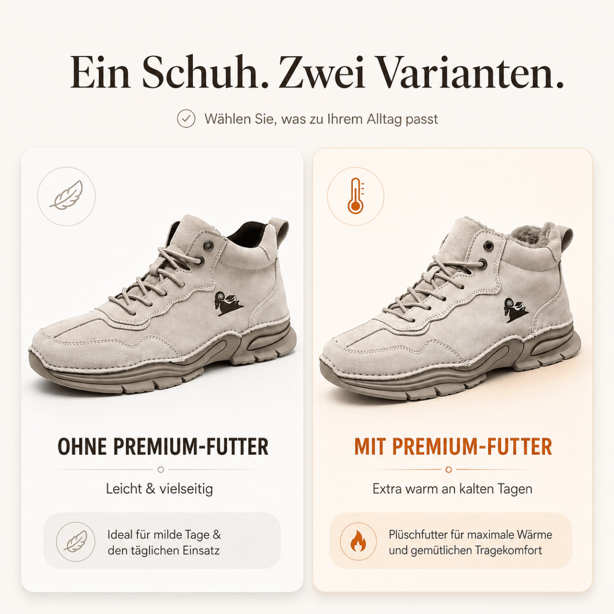 Wiecel™ AlpenGrip Stiefel – Wasserdichter & Wärmender Winter-Barfußschuh | Rutschfest, Ergonomisch Barfußschuhe