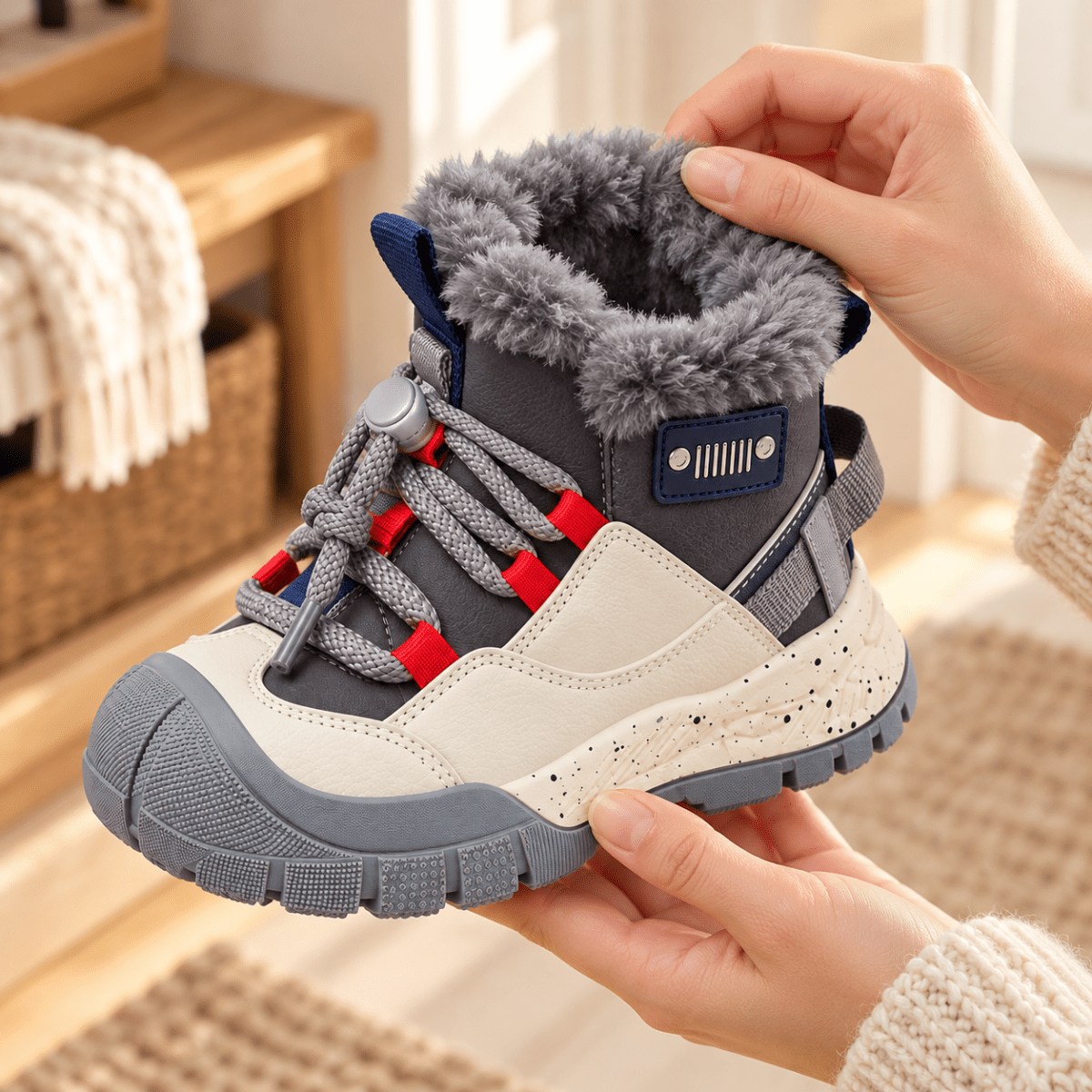 Wiecel® Flocki – Warm gefütterte Kinder-Winterschuhe Barfußschuhe
