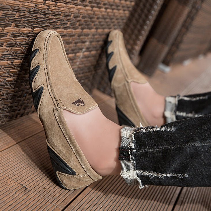 Wiecel® UrbanStep – Elegante Barfuß - Loafer aus Wildleder Barfußschuhe