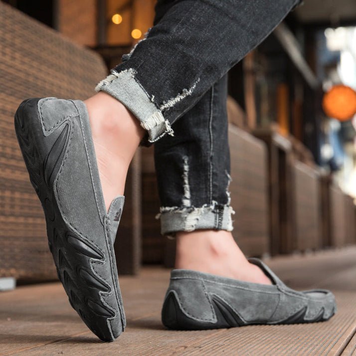 Wiecel® UrbanStep – Elegante Barfuß - Loafer aus Wildleder Barfußschuhe