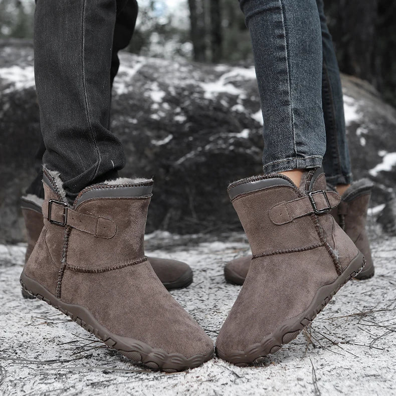 Wiecel™ Wildleder - Barfußstiefel |Ultimativer Komfort & Wärme für kalte Tage Barfußschuhe