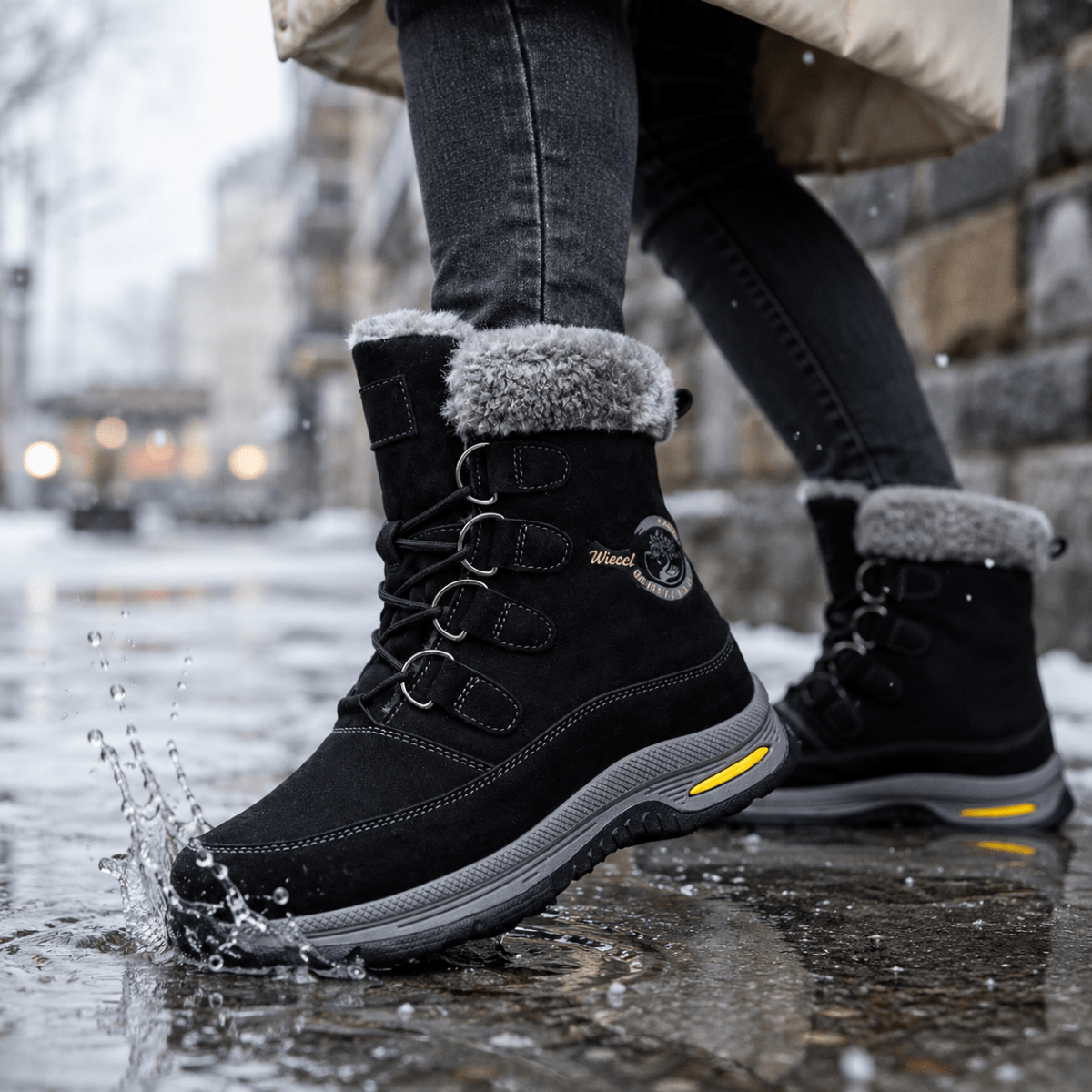 Wiecel™ WinterStiefel – Warme & bequeme Barfußschuhe